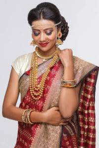 Marathi Bridal Makeup in Saree