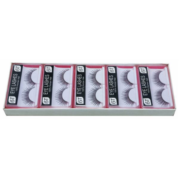 HUMAN HAIR FALSE EYELASHES BOX (10PCS)